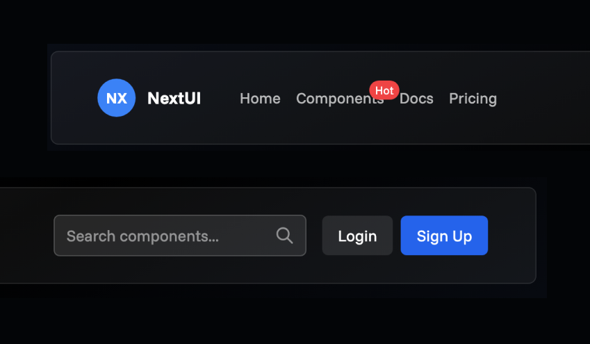Advanced Header Component
