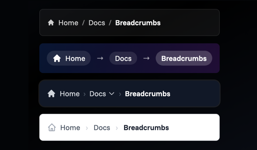Breadcrumbs Component