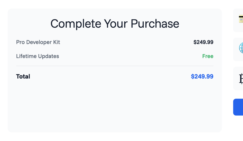 Checkout Template Component