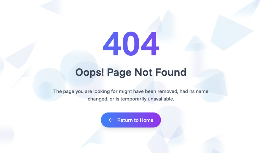 Page Not Found Component